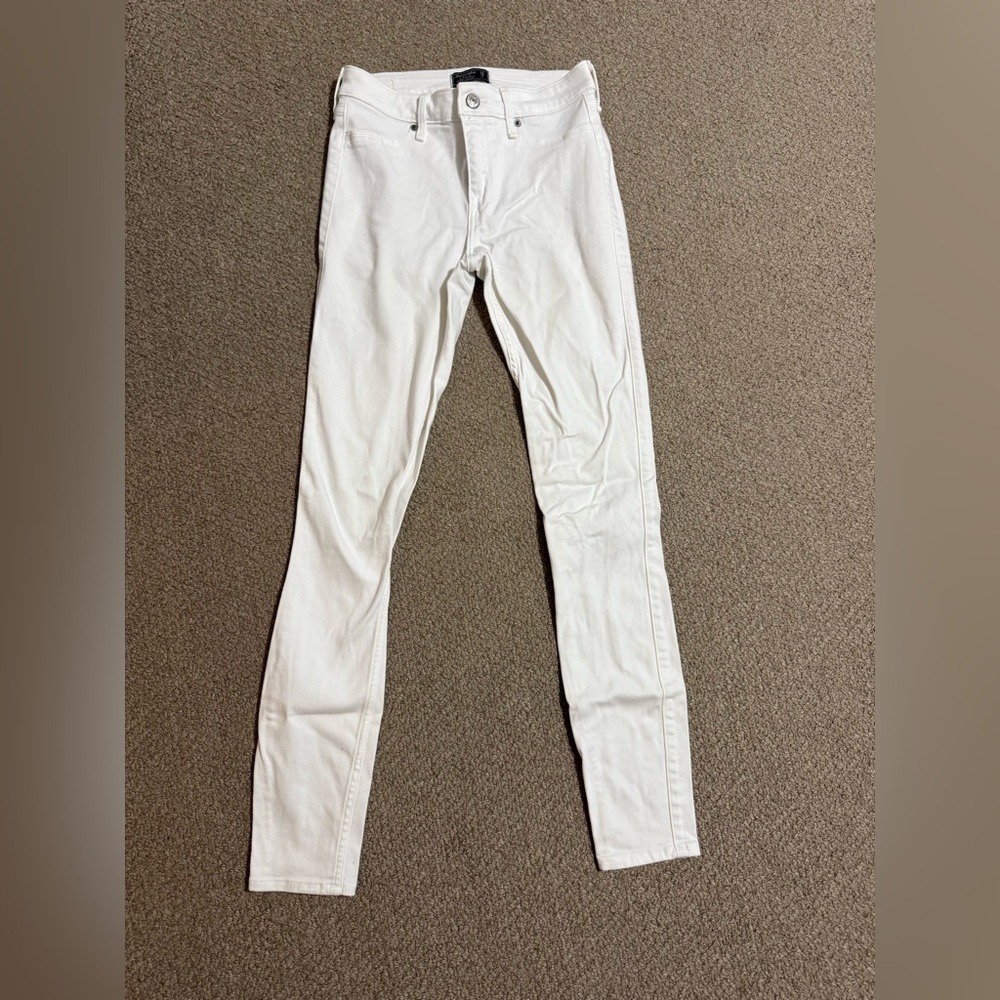 Abercrombie & Fitch Women's White Jeans
